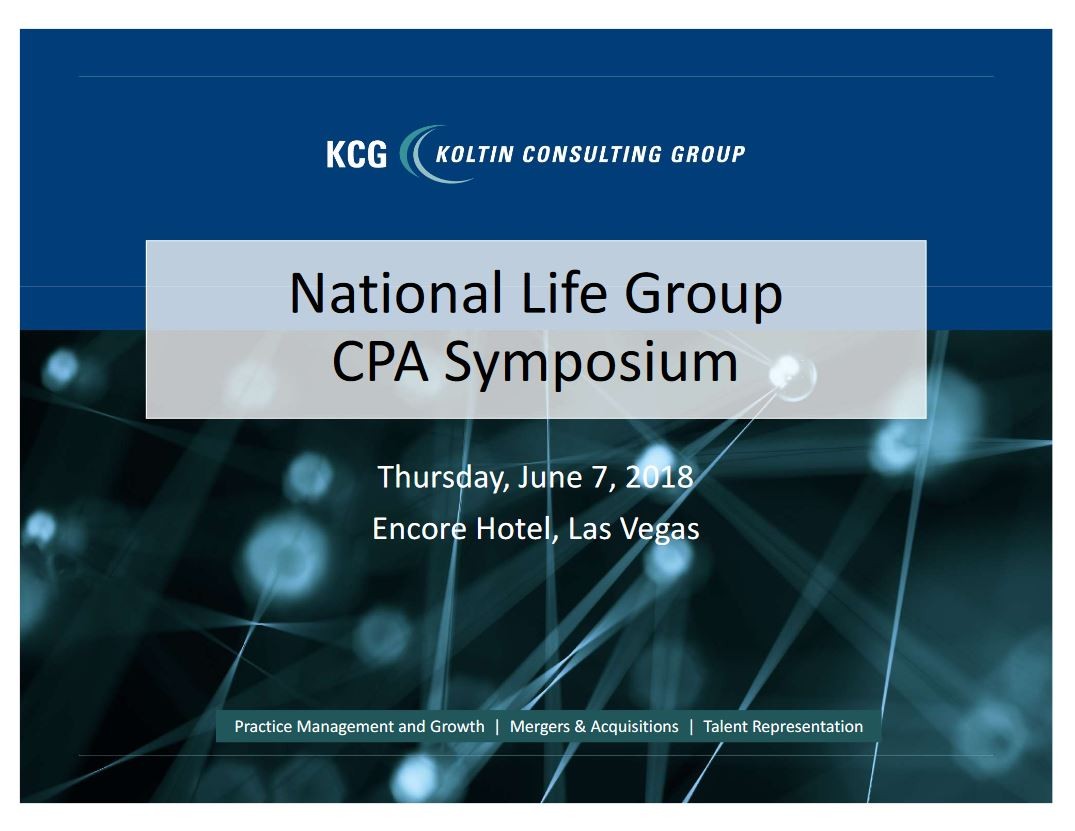 National Life Group's CPA Symposium Presentations